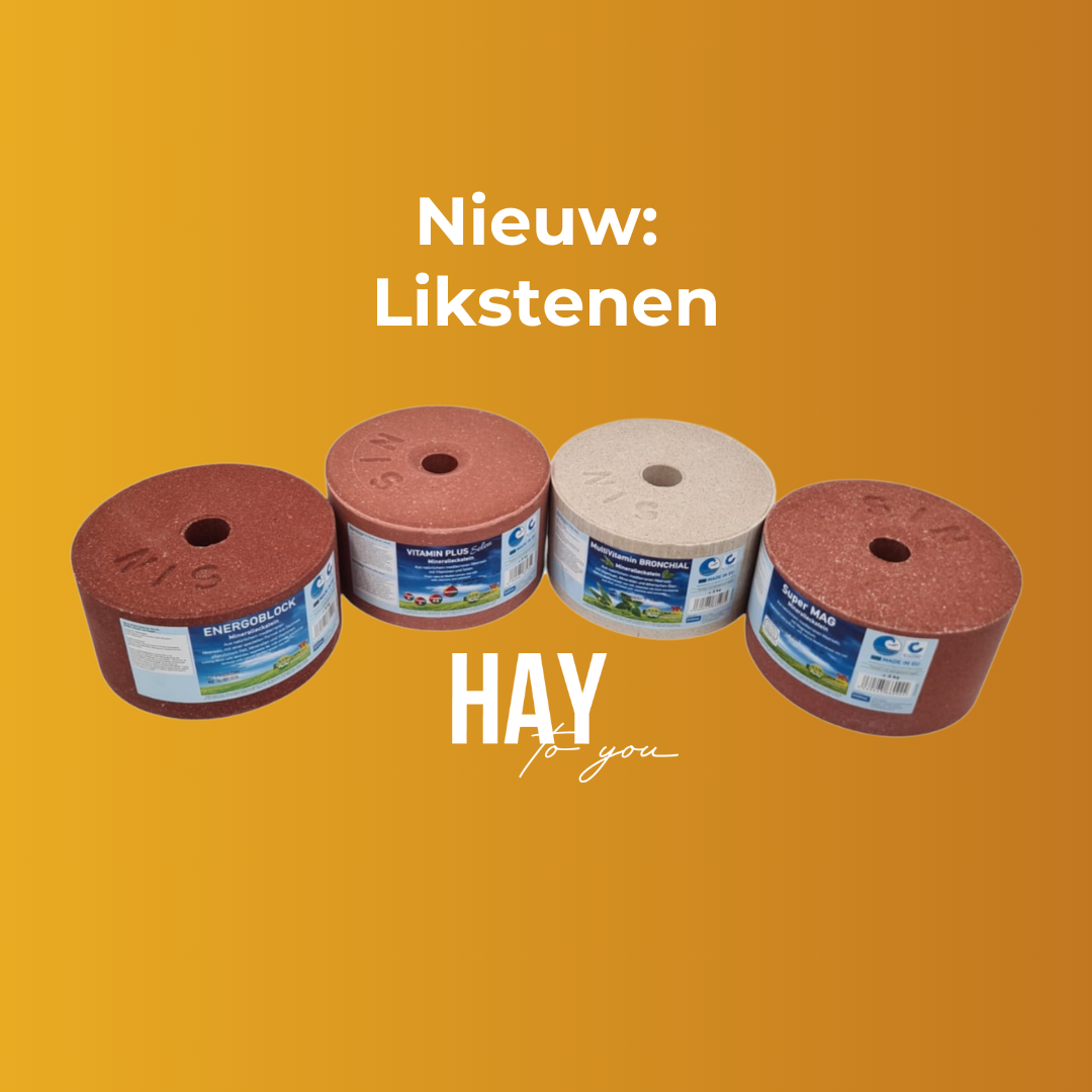likstenen aanvulling op suikerarm hooi en stro